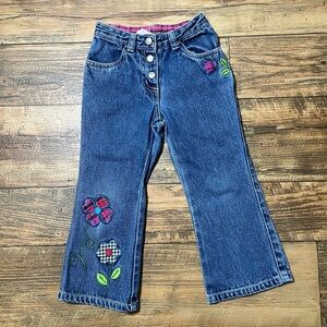 Vintage Y2K Gymboree 2001 Floral Denim Girl's Jeans
